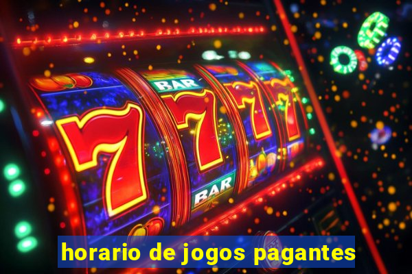 horario de jogos pagantes